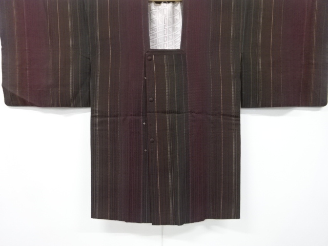 縞織り出し道行コート